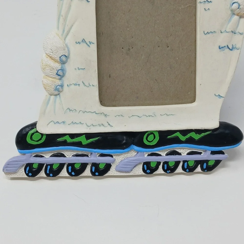 Vintage 1993 Fetco Roller Blade Dog‎ Character Picture Frame 90s Decor 6in